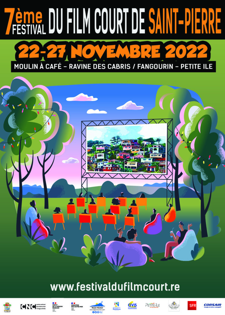 50x70 affiche 6eme festival du film court de st pierre
